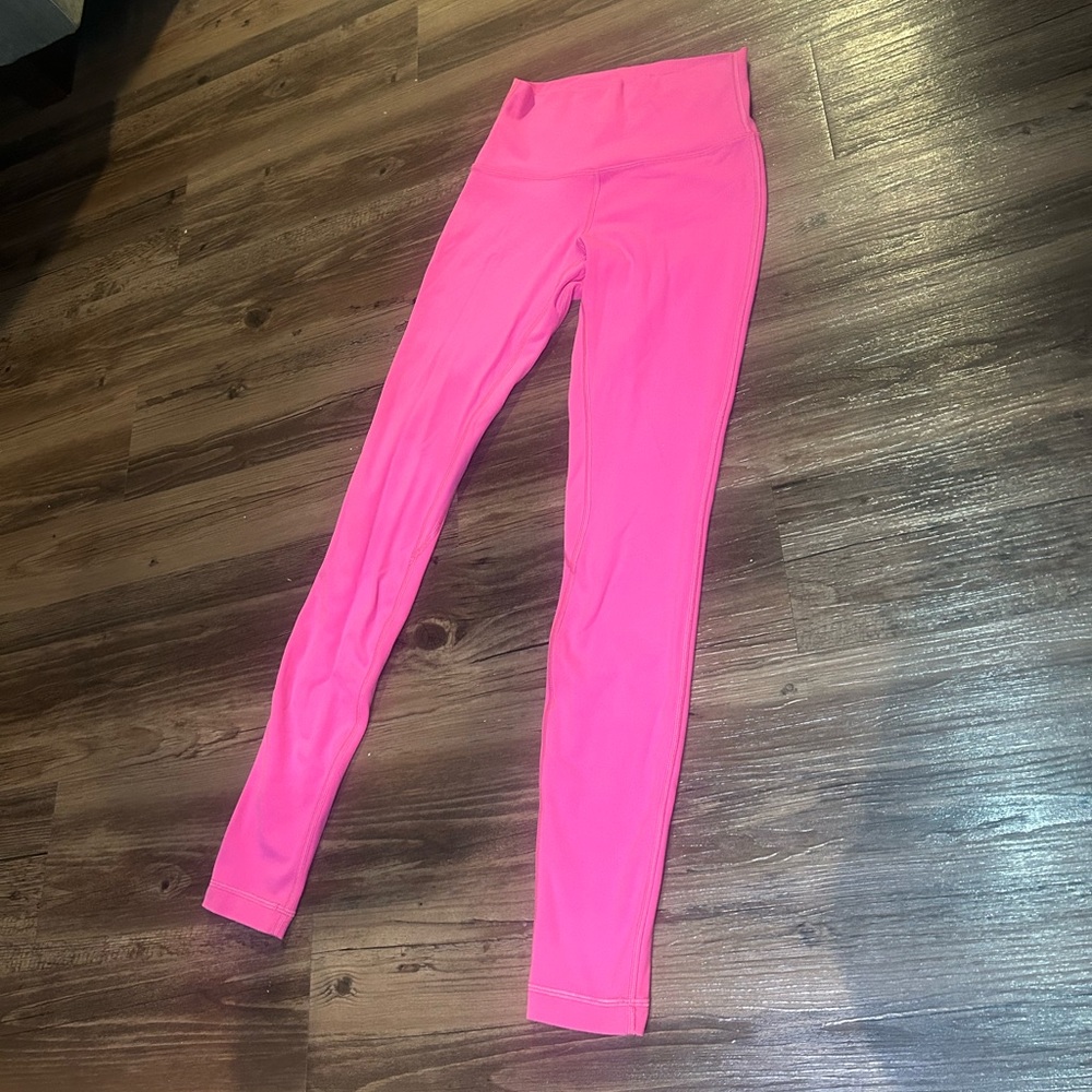 LULULEMON ALIGN 7/8 LEGGINGS hot pink size 6